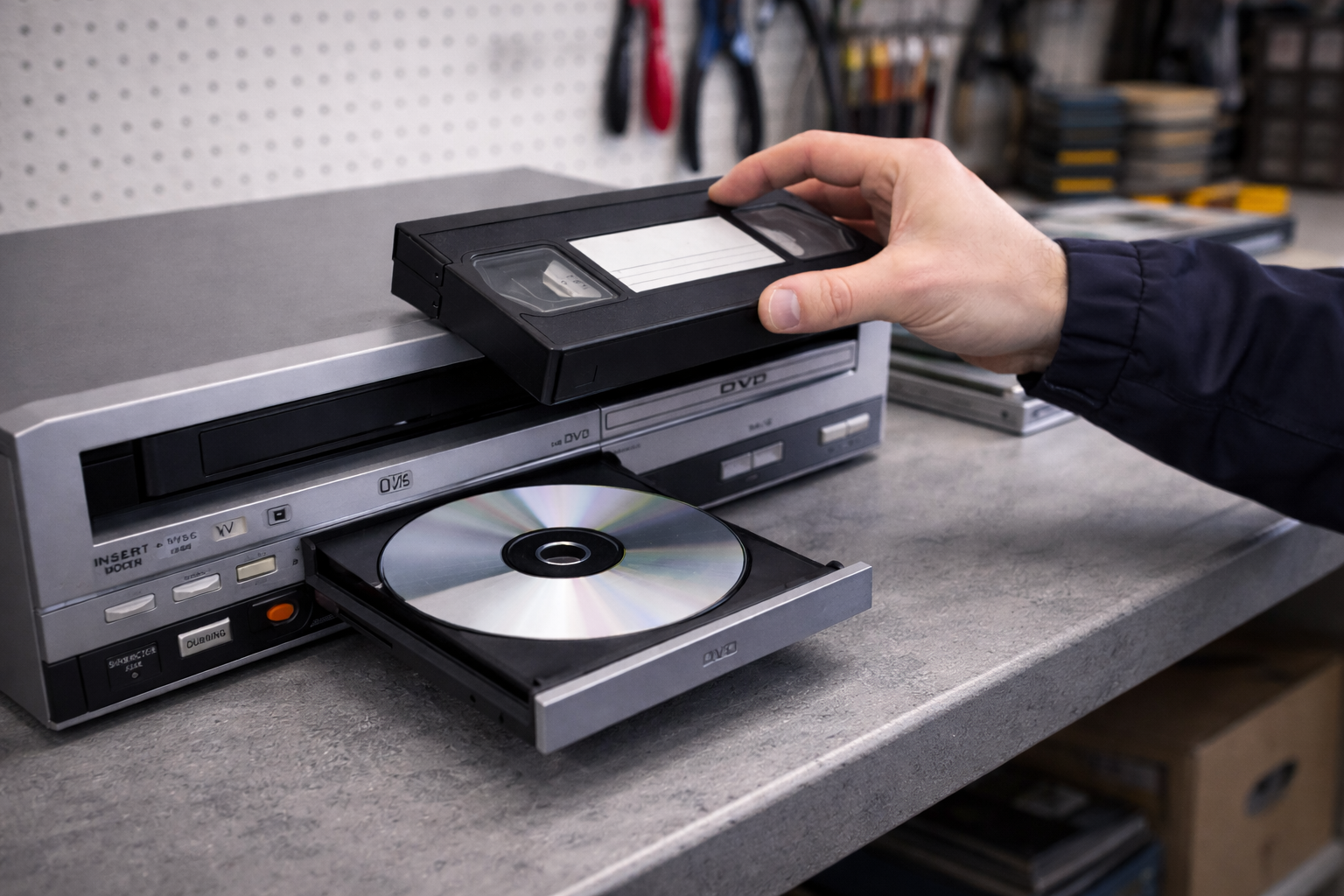 Overspilning af VHS til DVD Holm Service Korsør Skælskør slagelse